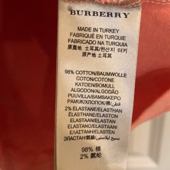 Burberry orange polo shirt - Picture 4 of 4